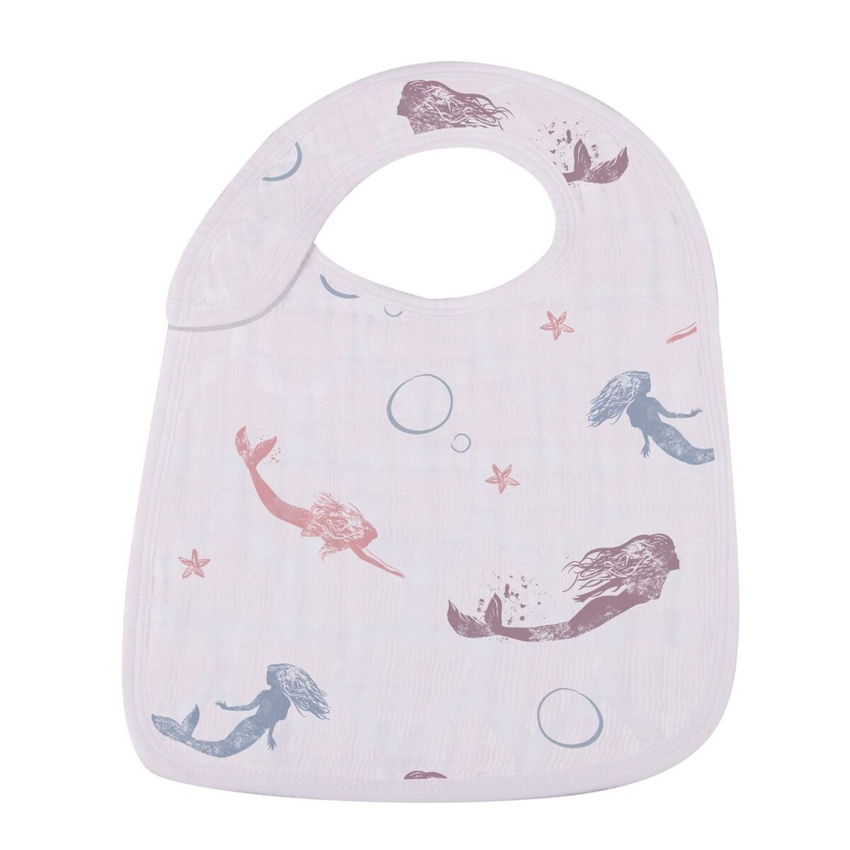 Under the sea bamboo muslin snap bibs 3pk | cloudybébé baby product