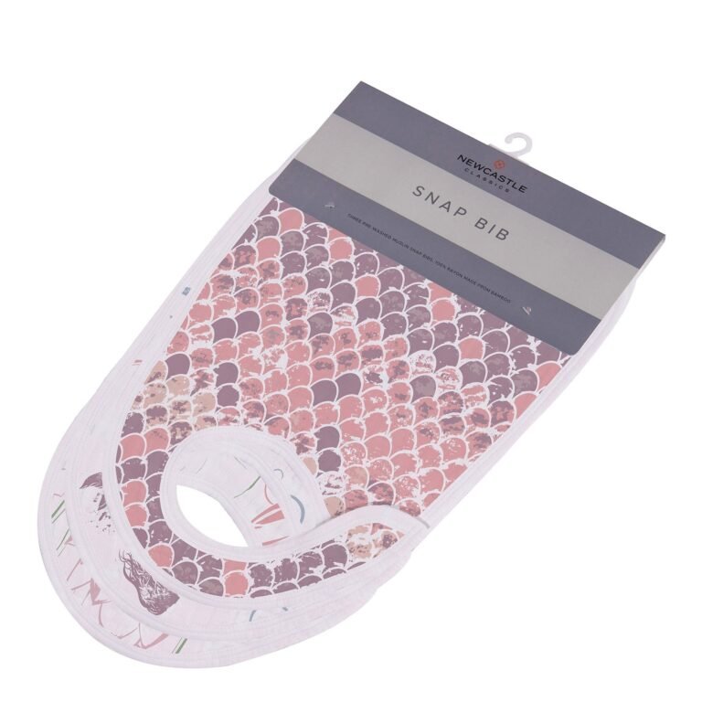 "Adorable set of 3 baby bibs with a luxurious Under The Sea bamboo muslin design. Soft, eco-friendly, and perfect for newborns."