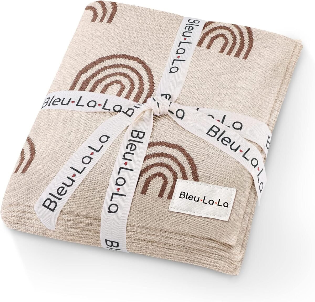 "organic swaddle blankets in rainbow knit design, soft and safe for newborns. Keep your baby comfy and cozy with these luxurious blankets. "