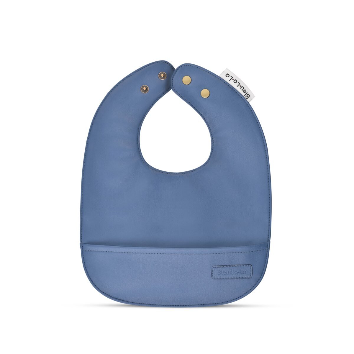 Classic single steel blue bib | cloudybébé baby product