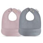 "Set of cruelty-free Vegan Leather Bibs for Babies 0-12 Months. Soft, durable, and easy to clean. A must-have for eco-conscious parents. Premium quality bibs for your little one."