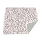 Dahlia Floral and Finley Stripe Bamboo Muslin Newcastle Blanket - Image 4