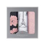 london paris – Swaddle 3 Pack - Soft Bamboo Muslin