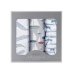 Ocean Tides Bamboo Swaddle 3 Pack - Soft & Versatile