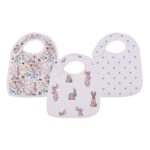 Wildflowers Snap Bibs Set of 3 - Soft Bamboo Muslin - Image 2