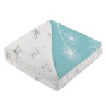 corgi dandelion – Corgi and Dandelion Seeds Bamboo Muslin Newcastle Blanket - Image 2