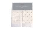 Black & White Polka Dot Bamboo Baby Security Blanket - 16 in - Image 2