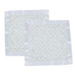 Black & White Polka Dot Bamboo Baby Security Blanket - 16 in - Image 3