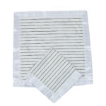 Pencil Stripe Bamboo Muslin Security Blankie - Image 3