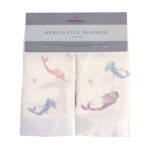 Under The Sea Mermaid Bamboo Muslin Security Baby Blankie - Image 5