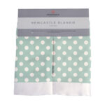 Jade Polka Dot Cotton Muslin Security Baby Blankie - Image 5