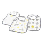 Traveler Bamboo Muslin Snap Bibs 3PK - Image 2