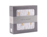 Teddy Bear Cotton Muslin Crib Sheet - Image 3