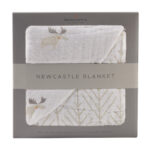 Mister Moose and Forest Arrow Cotton Muslin Newcastle Blanket