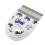 In the Wild Elephant Cotton Muslin Snap Bibs 3PK - Image 6