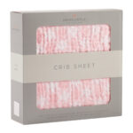 Primrose Pink Plaid Cotton Muslin Crib Sheet - Image 3