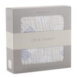 Mountain Peak Cotton Muslin Crib Sheet - Image 3