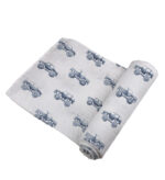 Indigo Monster Trucks Cotton Swaddle - Image 5