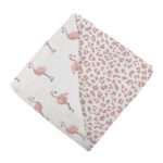 Dancing Flamingo and Little Leopard Newcastle Blanket - Image 7