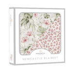 Silver Pink Orchid and Little Leopard Newcastle Blanket - Image 2