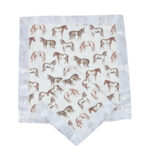 Wild Horse Bamboo Muslin Security Baby Blankie - Image 3