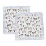 Wild Horse Bamboo Muslin Security Baby Blankie - Image 2