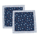 Serenity Floral Bamboo Muslin Security Baby Blankie - Image 3