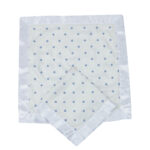Periwinkle Diamond Polka Dot Bamboo Newcastle Blankie - Image 3