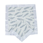 Blue Shadow Whales Bamboo Newcastle Blankie - Image 2