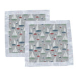 Marina Sailboats Bamboo Newcastle Blankie - Image 3