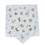 Sierra Fox and Deer Cotton Muslin Security Baby Blankie - Image 3