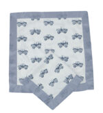Indigo Monster Trucks Cotton Newcastle Blankie - Image 3