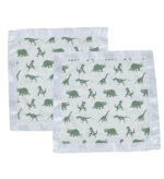 Granite Green Dinosaurs Cotton Newcastle Blankie - Image 2