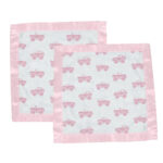 Pink Monster Trucks Bamboo Newcastle Blankie - Image 2