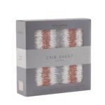 Western Stripe Cotton Muslin Crib Sheet - Image 3