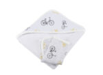 Vintage Bicycle Bamboo Muslin Hooded Towel and Washcloth Set - Image 3