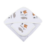Forest Friends Cotton Hooded Towel and Washcloth Set - Image 5