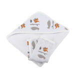 Forest Friends Cotton Hooded Towel and Washcloth Set - Image 4