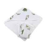 Dino Days Cotton Hooded Towel and Washcloth Set - Image 4