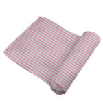 Candy Stripe Bamboo Muslin Swaddle - Image 2