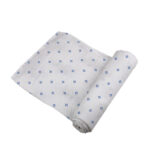Periwinkle Diamond Polka Dot Swaddle - Image 3