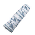 Ocean Palm Trees Bamboo Swaddle - Image 4