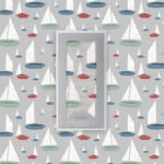 Marina Sailboats Bamboo Swaddle - Image 5