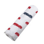 Blue and Red Fire Trucks Swaddle - Image 5