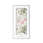 Silver Pink Orchid Swaddle