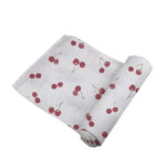 Sweetheart Cherry Bamboo Swaddle - Image 3