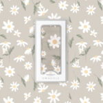White Daisy Bamboo Swaddle - Image 4