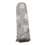 White Daisy Bamboo Swaddle - Image 5