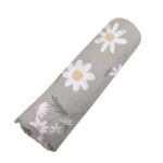 White Daisy Bamboo Swaddle - Image 6