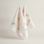Under The Sea Mermaid Bamboo Muslin Security Baby Blankie drape view